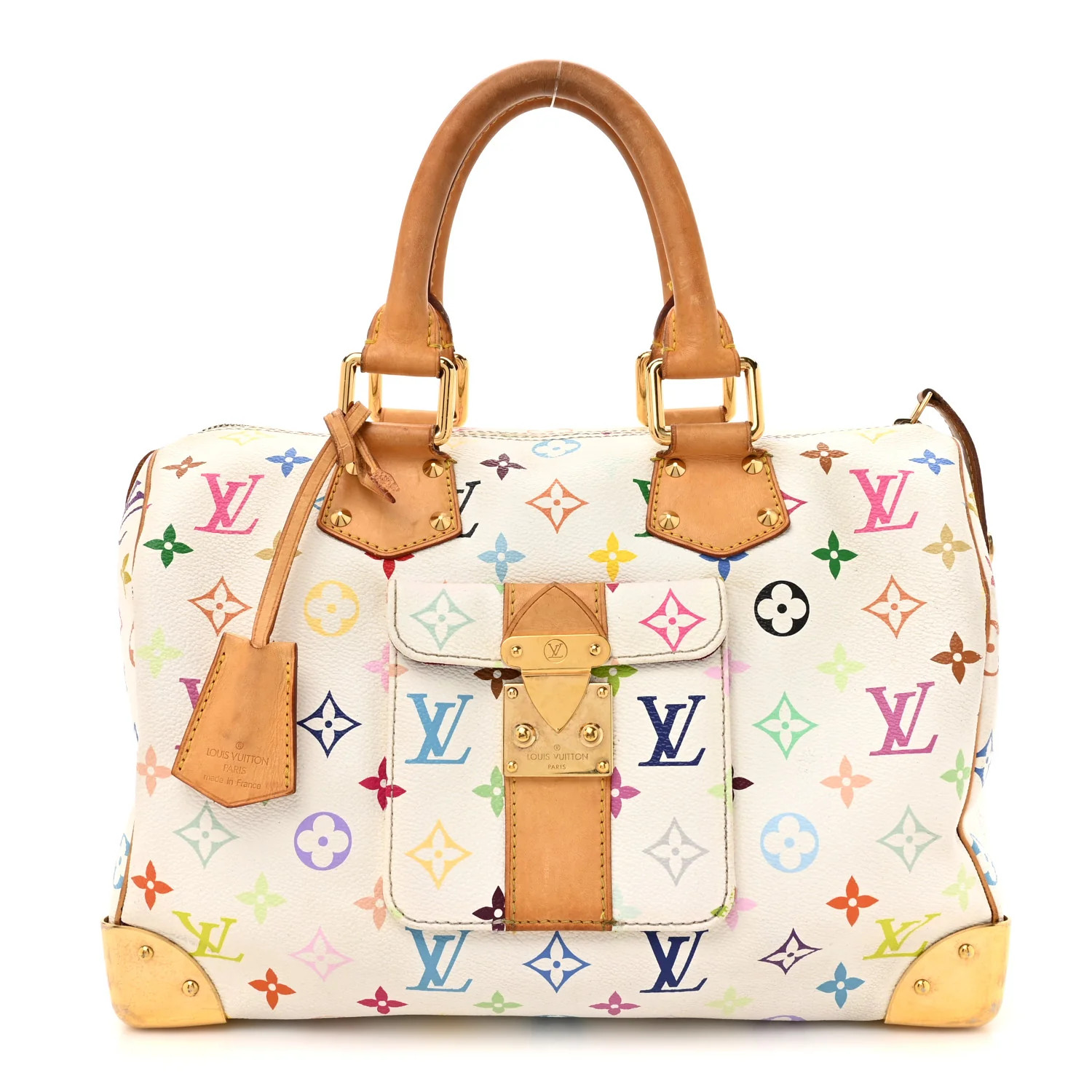 Monogram Multicolor Speedy 30 White | FASHIONPHILE (US)