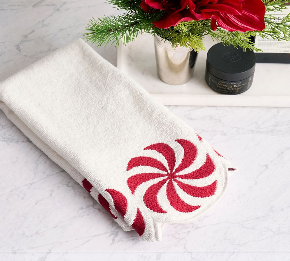 Peppermint Swirl Hand Towel | Pottery Barn (US)