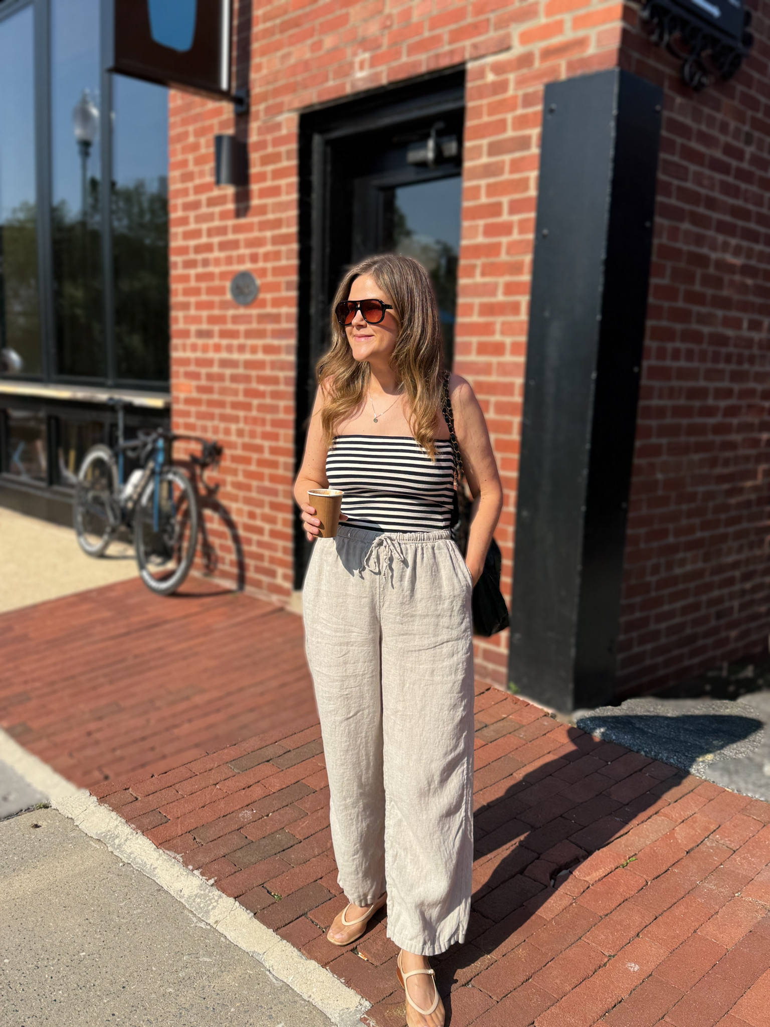 Sale alert! Be sure to copy the promo code! Obsessed with this striped tube top for summer vacation, coffee runs, and everything in between. The stripes just say summer! It's made of mostly cotton, so it's really soft, but it has just the right amount of stretch! I love that it has some elastic in the band around the bust so it doesn't fall down. You really don't need a bra with it! I'm a 36 bust and I'm wearing a size medium. 

 #LTKSummerEdit #LTKFindsUnder100 #LTKStyleTip