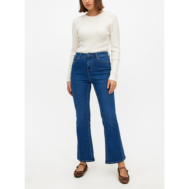 Buy Dark Denim Flared Jeans 20S | Jeans | Tu | Tu Clothing