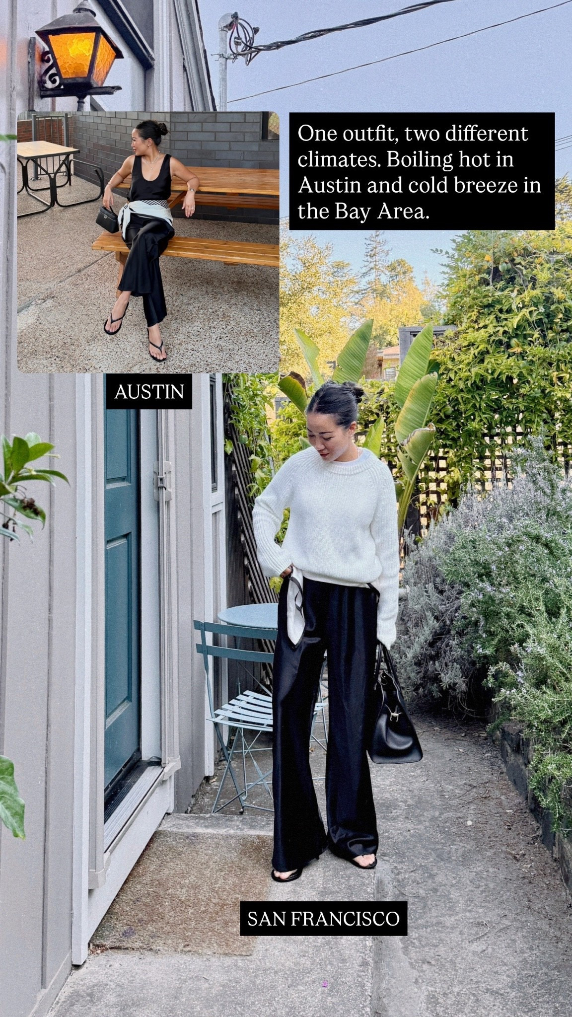 Two climates, one outfit.

#LTKPetite #LTKOver40 #LTKTravel