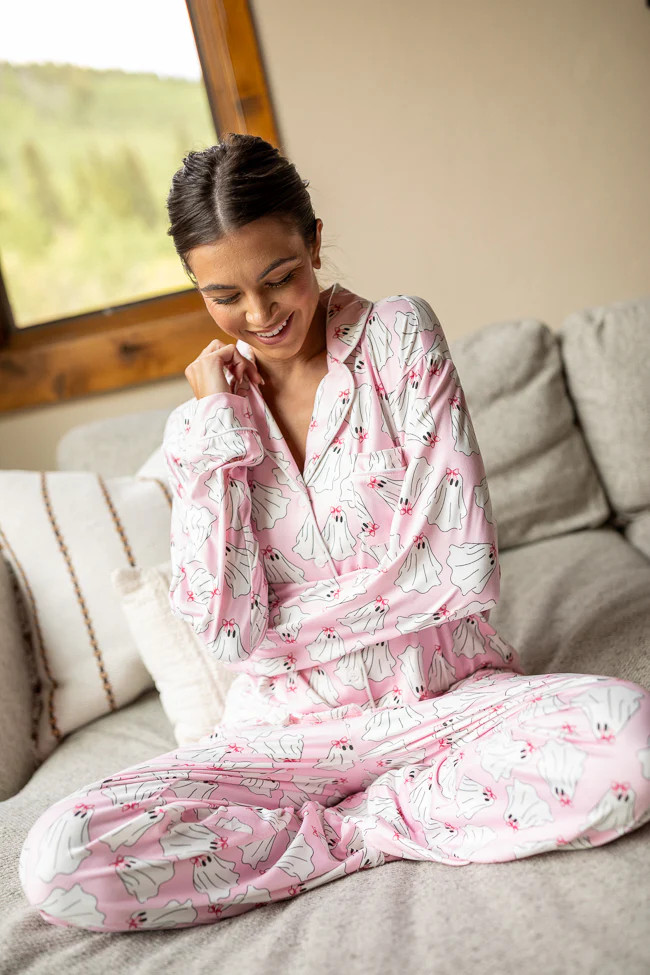 Literally Just A Ghoul Pajama Set | Pink Lily