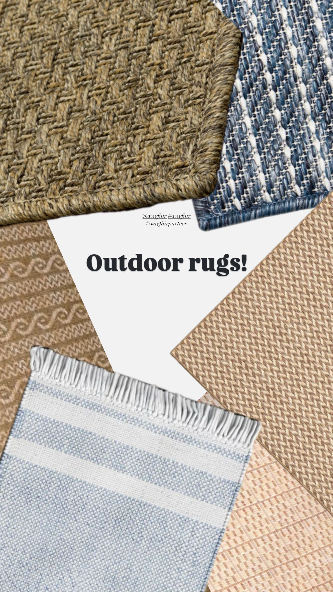 #wayfair #wayfairpartner @wayfair

Indoor outdoor rugs! This Big Outdoor Sale is on with fast free shipping over $35 and up to 50% off!
