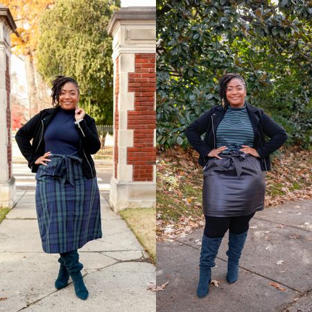 #walmartpartner Happy Monday Curvies!!! Who says holiday looks have to sparkle? @walmartfashion has us covered from stripes to plaid and everything in between. Grab these festive looks from #walmart! #walmartfashion 

#LTKstyletip #LTKunder100 #LTKcurves
