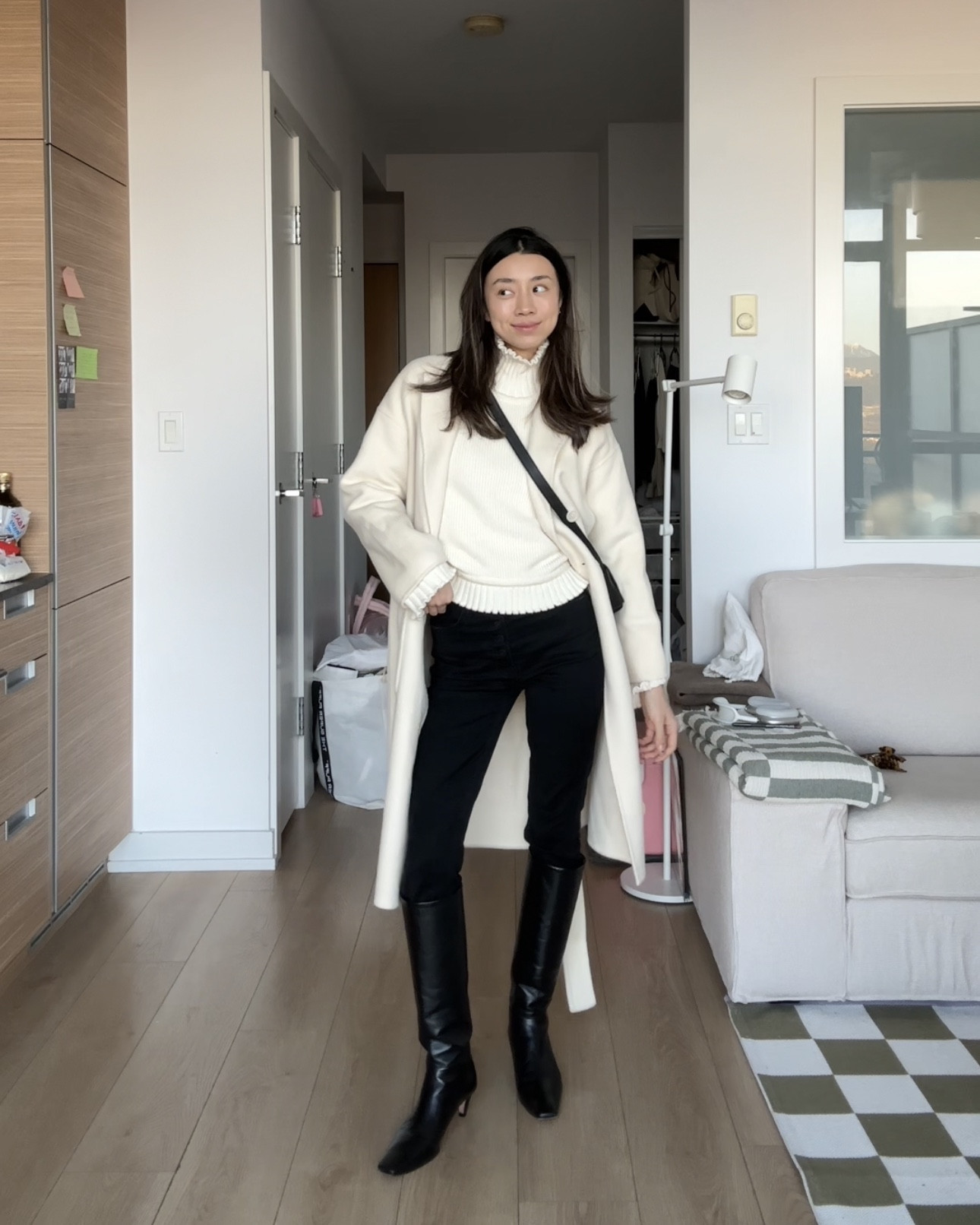 Super easy winter outfit that can get you out the door looking chic & ready!

Wearing one of my favorite winter coats by Anine Bing (Dylan Coat), my go-to knee high Remy boots by Reformation, skinny jeans by Mother Denim, sweater by Arket and Candy Casette bag by Bottega Veneta



#LTKstyletip #LTKsale #LTKwinter
