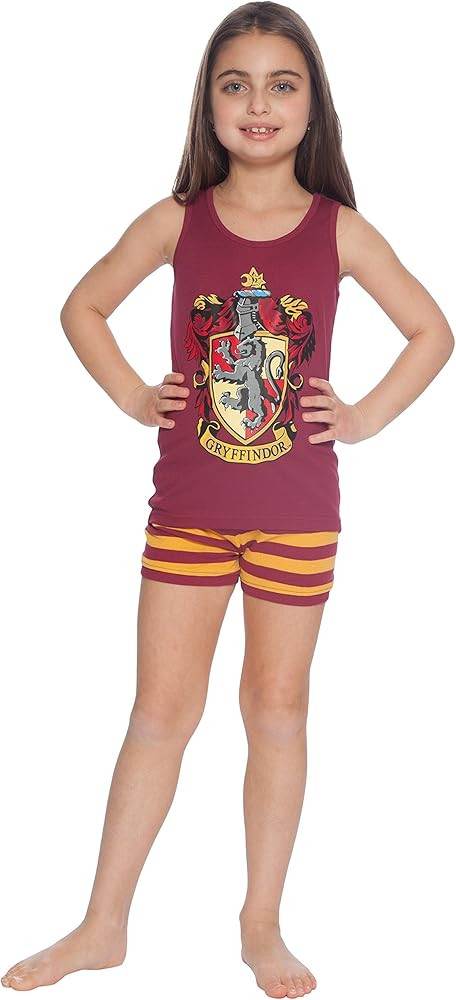 Harry Potter All House Crest Cotton Tank Top Pajama Short Set by Intimo | Amazon (US)