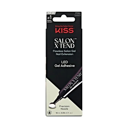 KISS Salon X-tend Soft Gel Adhesive DIY LED Gel Nail Kit System 10mL (0.33 US fl. Oz.) | Walmart (US)