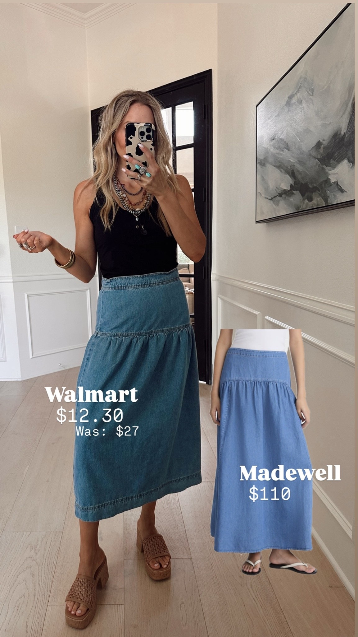 This skirt is giving Madewell vibes without the price. I bought it when it was $27 & now it’s only $12!!!!!!!! 

Wearing size 4 / my tts 
5’5” | 120 lbs | size 4

#LTKdayinmylife #LTKmomlife #LTKgrwm