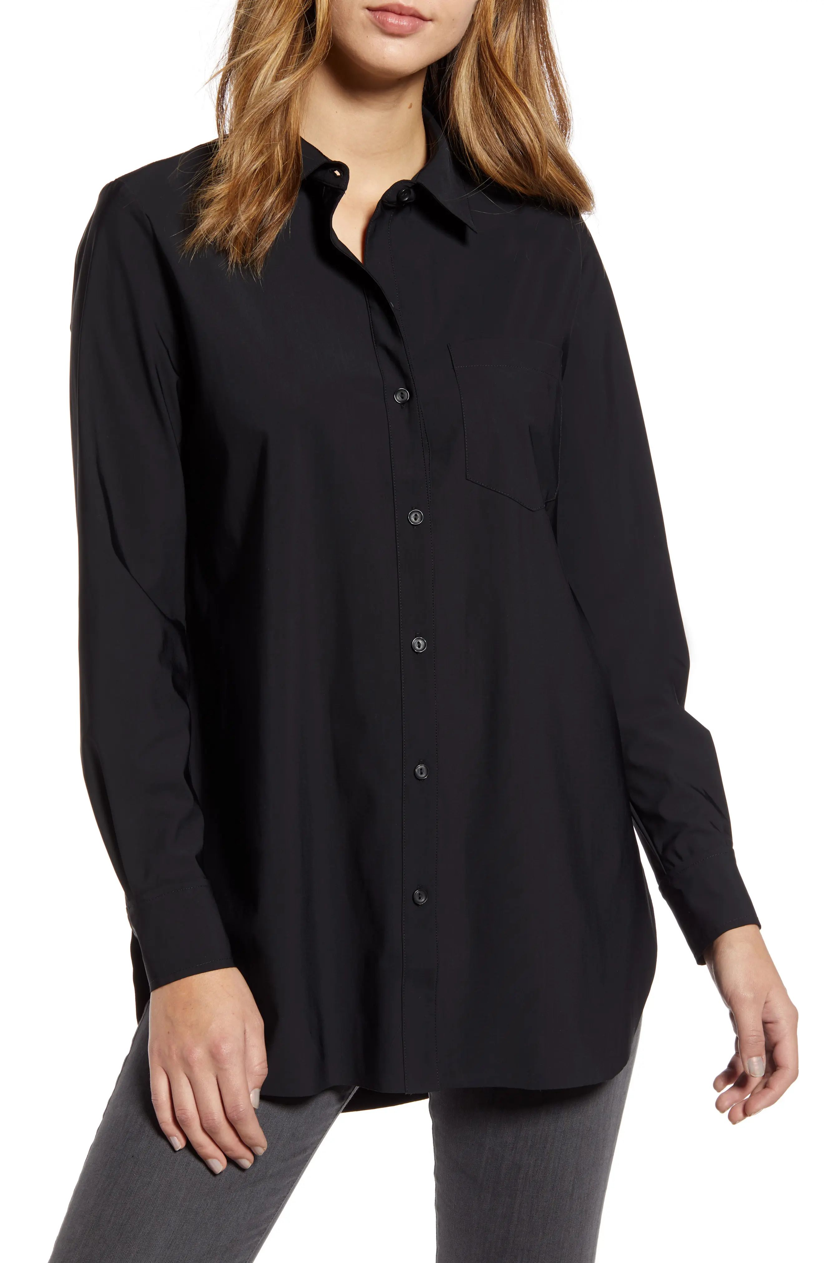 Lysse Schiffer Shirt in Black at Nordstrom, Size X-Large | Nordstrom