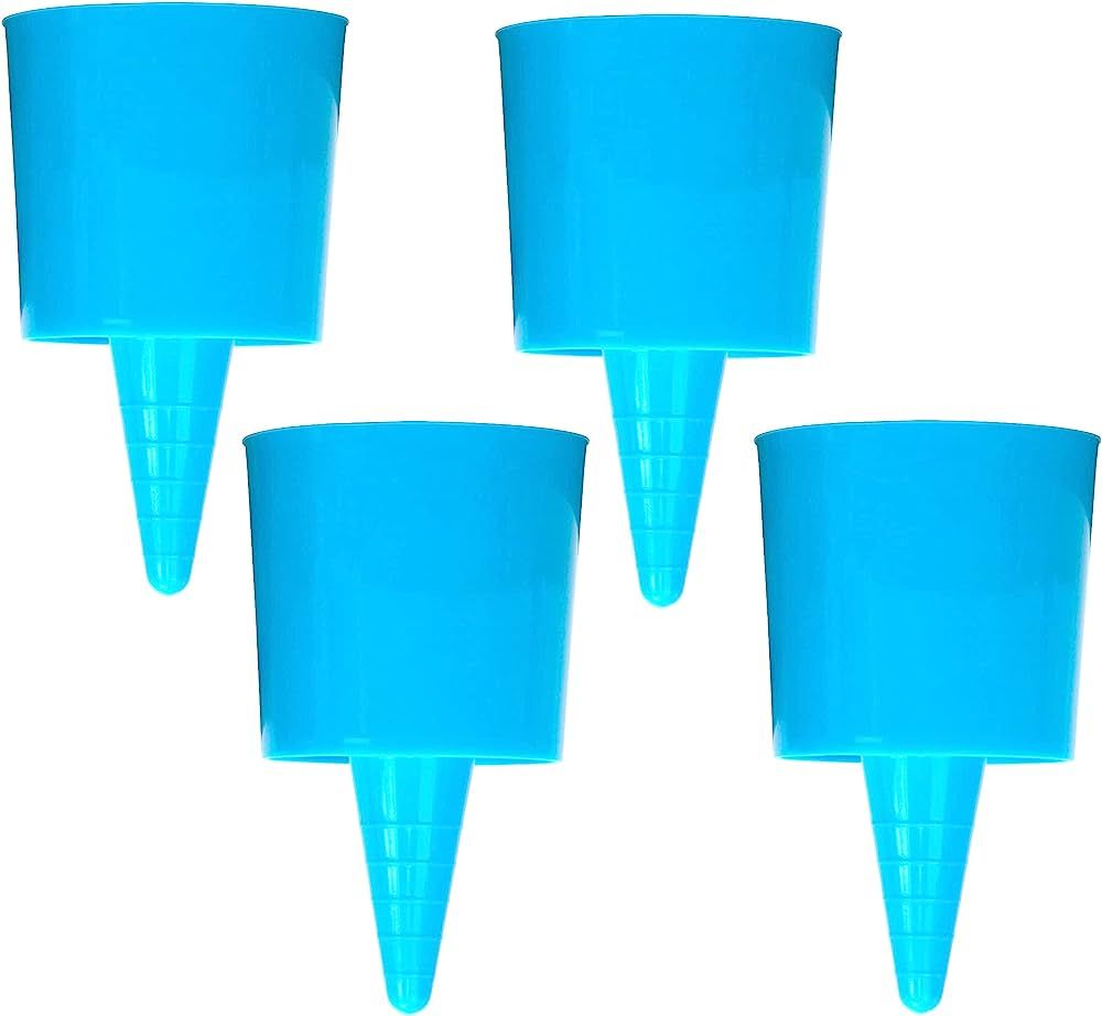 Iconikal Beach Sand Coaster Cup and Beverage Holder Set, Blue, 4-Pack | Amazon (US)