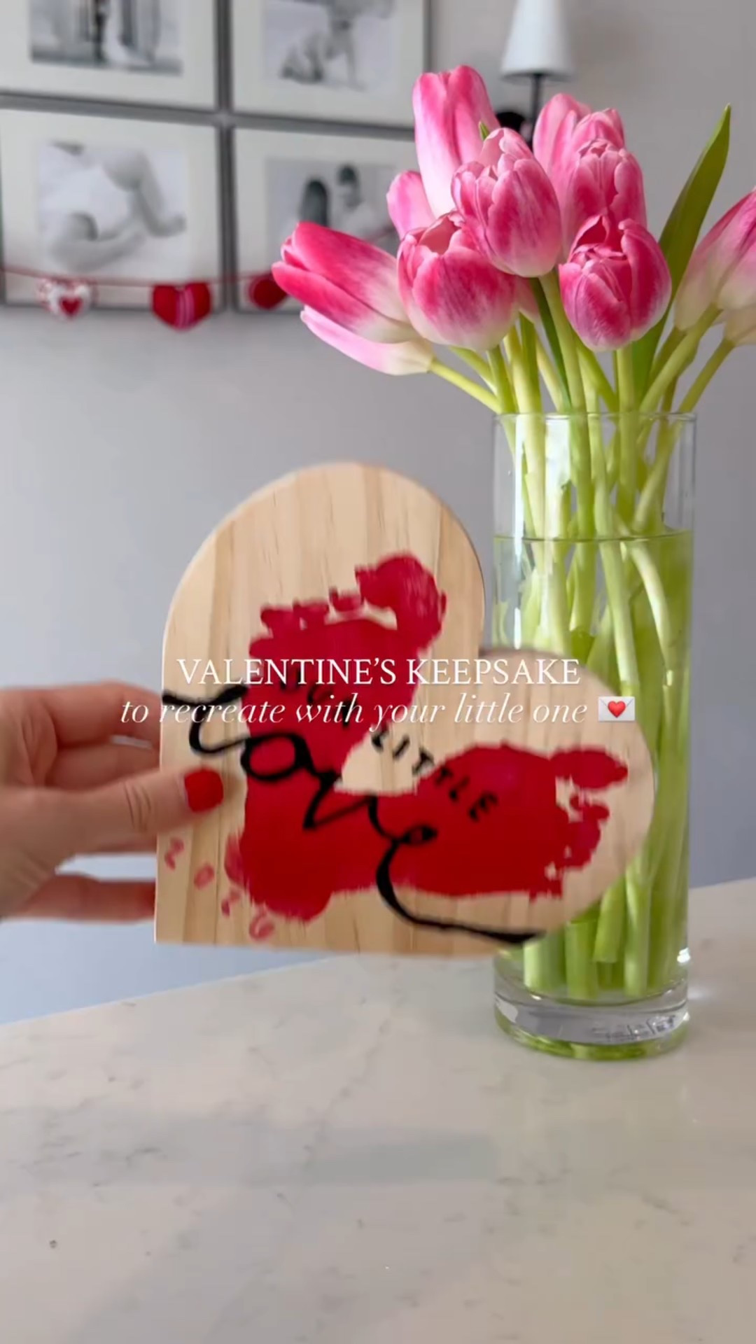 Your sign to make this easy Valentine’s keepsake with your little one before Valentine’s Day ❤️

This is such an easy activity and it’s a keepsake you’ll love in your home for years to come! Such a cute way to remember how tiny your baby’s feet were 🥹

All you need is a wooden heart, red paint, a paint brush, and a paint pen! 


💌 Send this to a mom friend would would love this & follow for more mom ideas!! 

#valentinesday #valentinesdaybaby #babykeepsake #babyactivities #valentinesactivities

#LTKmomlife #LTKKids #LTKBaby