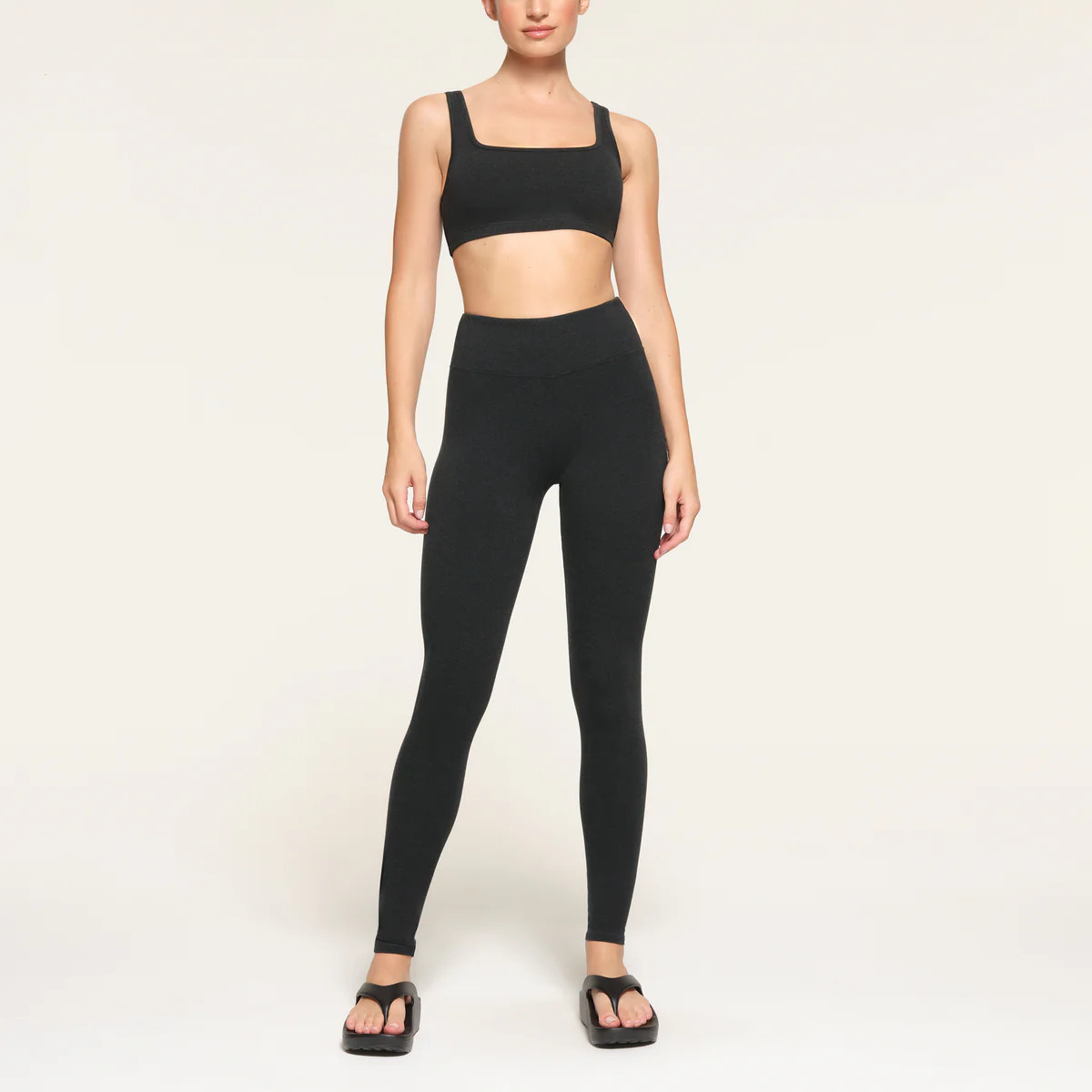 OUTDOOR WIDE NECK BRALETTE | WASHED ONYX | SKIMS (US)