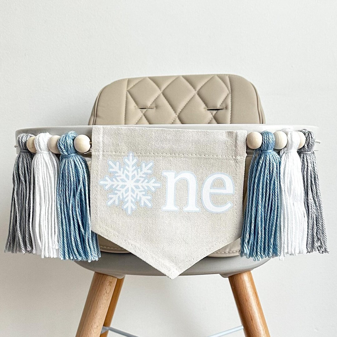 Winter ONEderland 1st Birthday Party Decorations, Winter Wonderland High Chair Banner, Snowflake ... | Etsy (US)