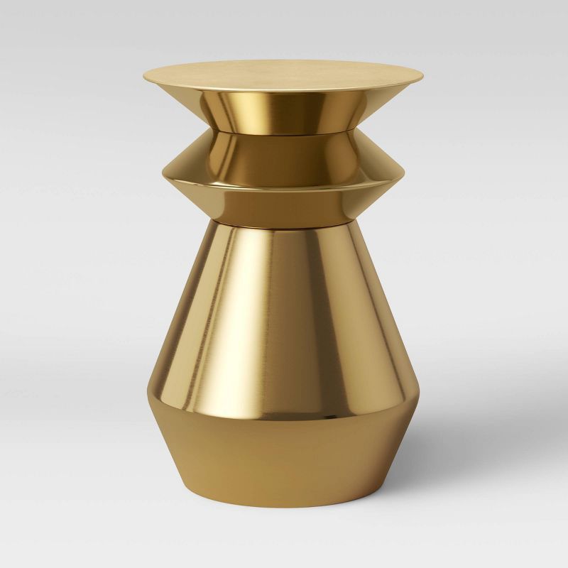 Zeeland Brass Drum Accent Table Gold - Project 62™ | Target