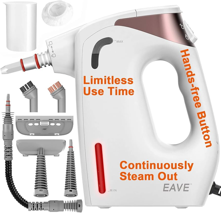 Handheld Steam Cleaner, Steamer for Cleaning, with Steam Lock Button for Hands-free Steaming, Con... | Amazon (US)
