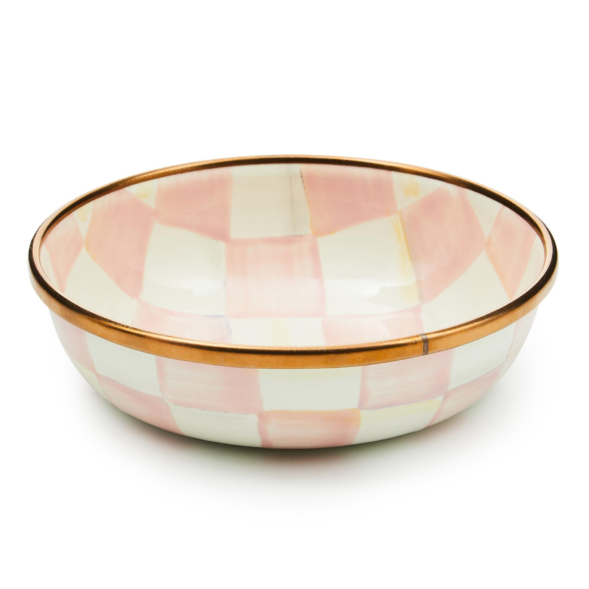 MACKENZIE-CHILDS Enamel Dipping Bowl, Small Serving Bowl for Entertaining, Pink-and-White Rosy Ch... | Amazon (US)