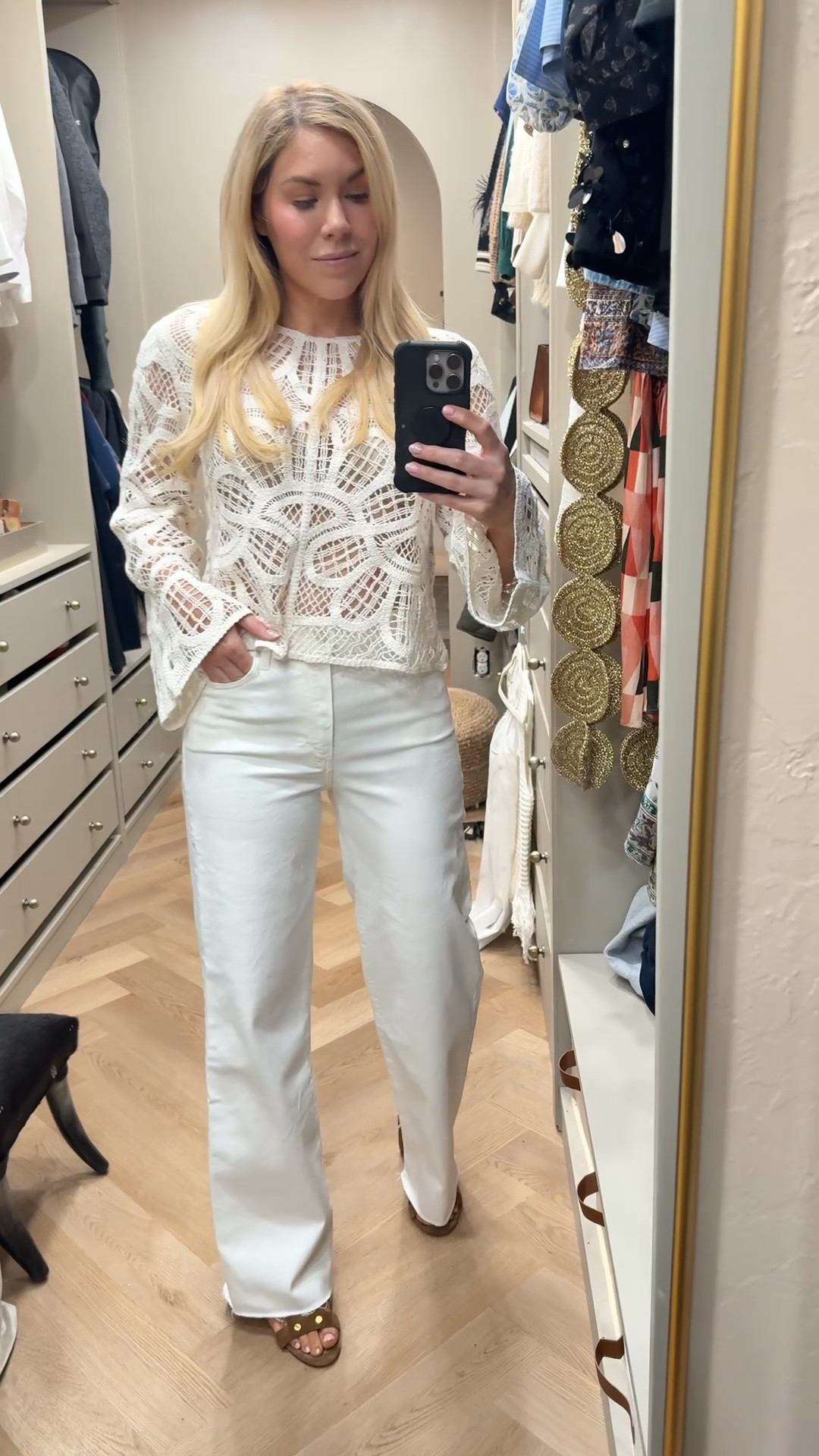 Lace top
(Love these jeans - fit TTS)

#LTKdayinmylife #LTKootd #LTKgrwm