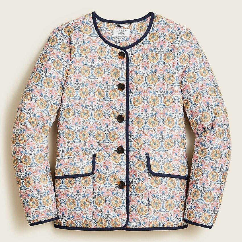 Quilted puffer lady jacket in Liberty® Honeysuckle floral with PrimaLoft® | J.Crew US
