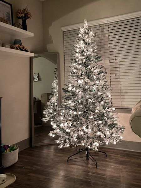 Flocked Christmas Tree! 

#LTKSeasonal #LTKhome #LTKHoliday