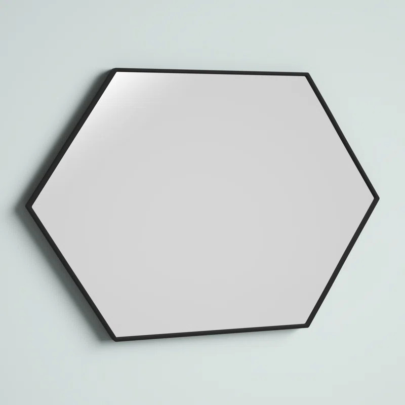 Baretta Hexagon Metal Wall Mirror | Wayfair North America