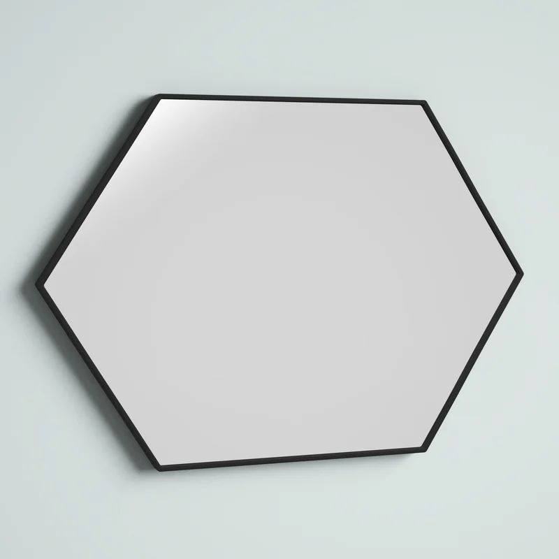Baretta Hexagon Metal Wall Mirror | Wayfair North America