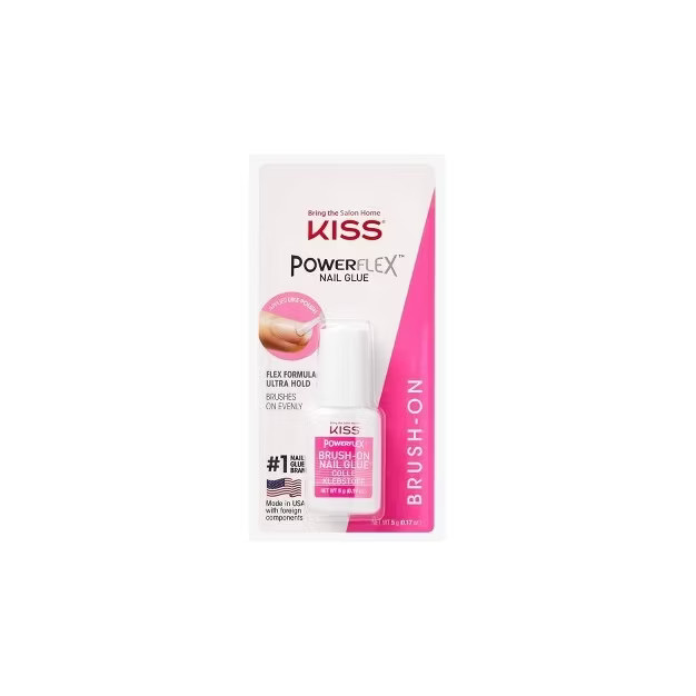 KISS PowerFlex Brush-On Nail Glue - 0.17oz | Target