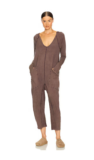 Free People x FP Movement Hot Shot Long Sleeve Onesie in Brown. - size M | Revolve Clothing (Global)