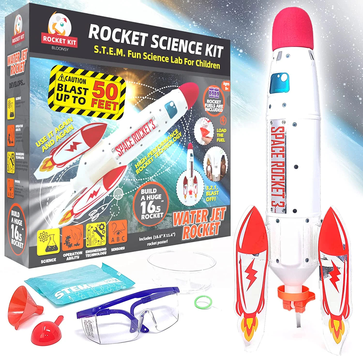 Water Rocket Kit for Kids, Rocket Science Kit, Best Educational STEM Toy Gift for Boys and Girls ... | Walmart (US)