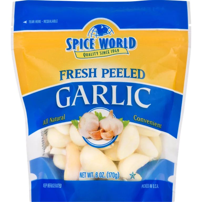 Spice World Fresh Peeled Garlic, 6 oz - Walmart.com | Walmart (US)