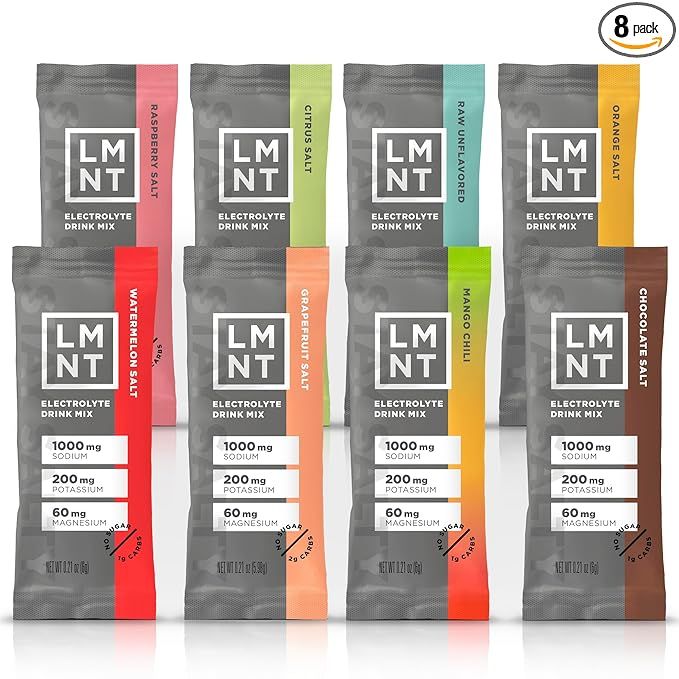 Drink LMNT LMNT Zero-Sugar Electrolytes - Sample Pack - Hydration Powder Packets | No Artificial ... | Amazon (US)