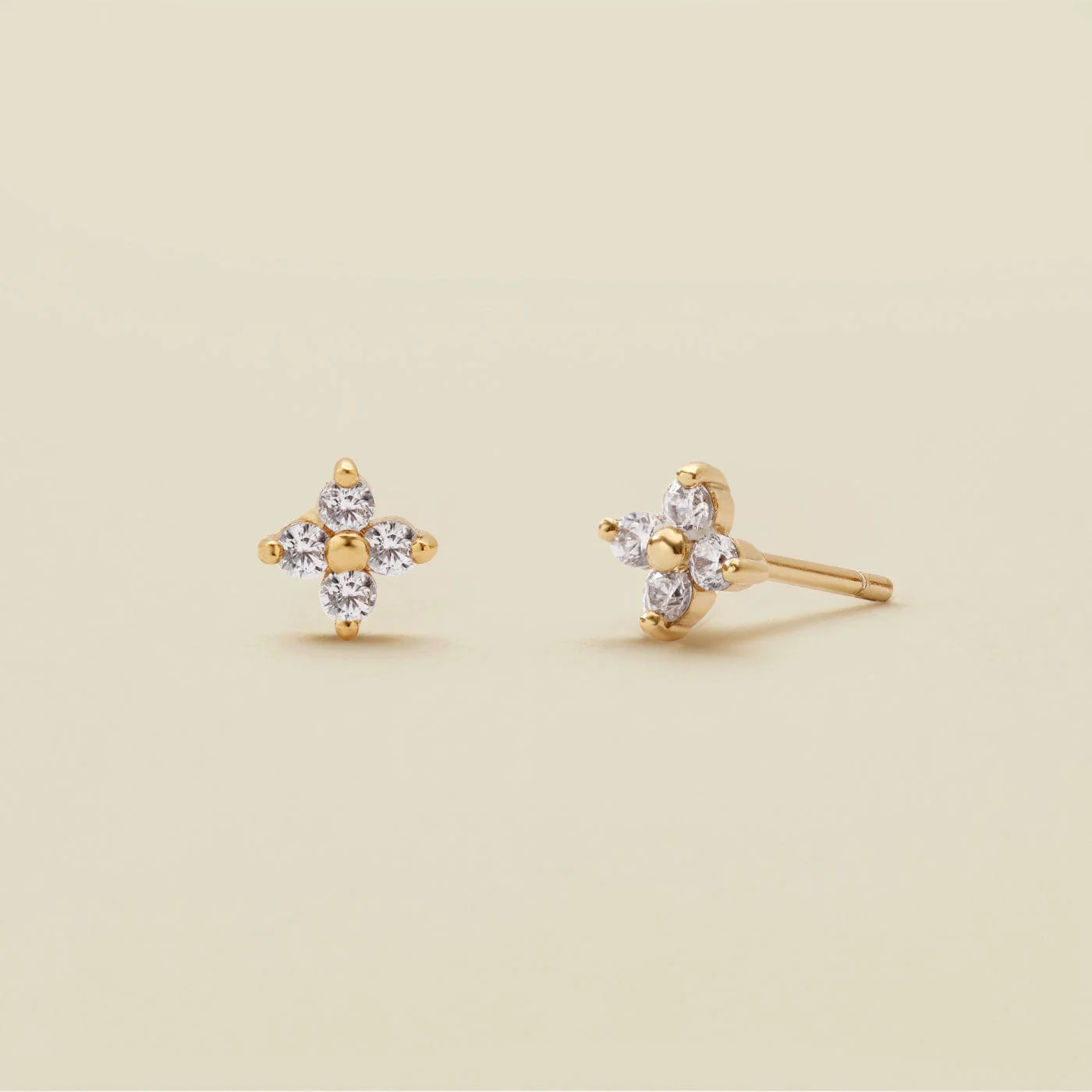 Champagne Stud Earrings | Made by Mary (US)