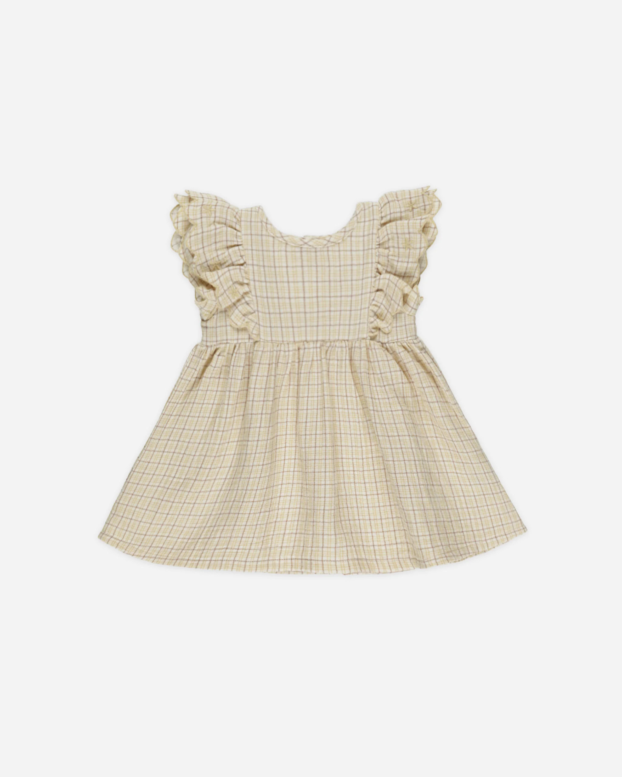 Alina Dress || Yellow Plaid | Rylee + Cru