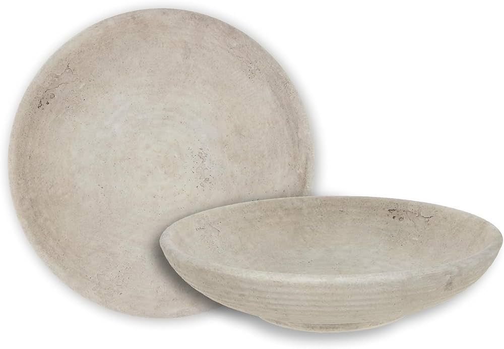 Hobby Lobby Distressed Light Gray Ceramic Decorative Bowl | Amazon (US)
