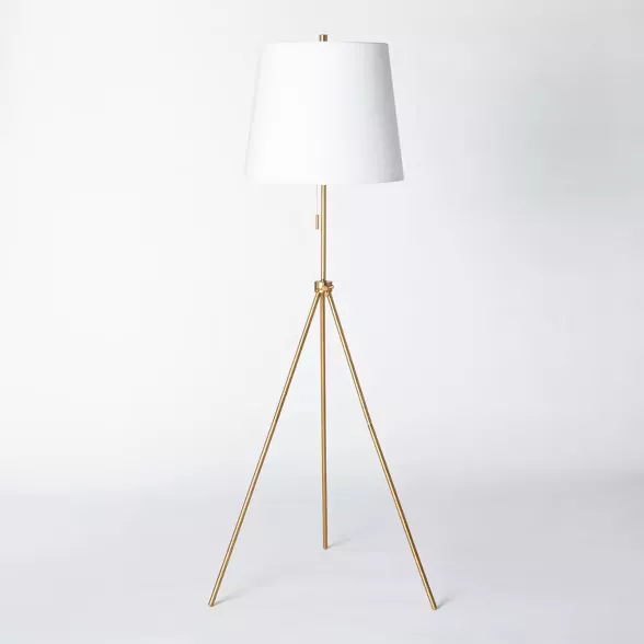 Seagrass karina tripod store floor lamp