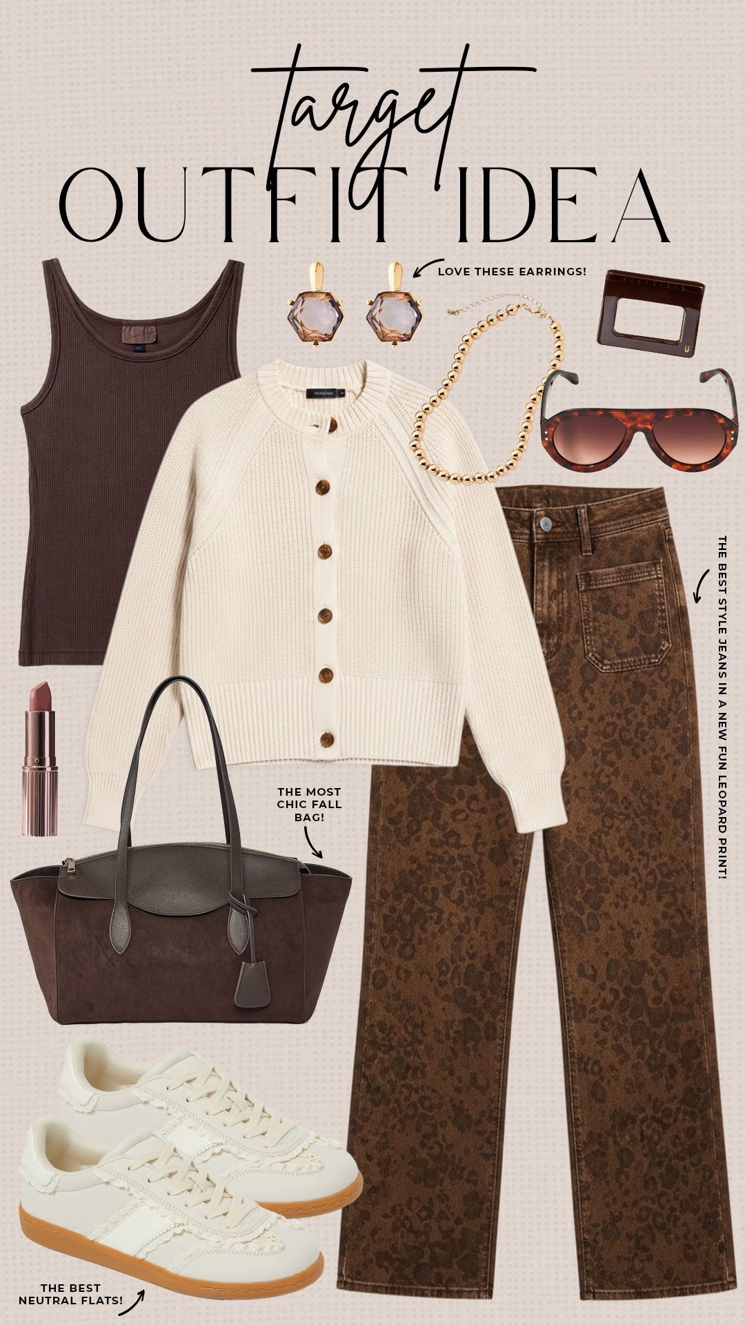 Trendy fall style from Target! 

#targetfinds

Target finds. Target fashion. Target new arrivals. Target fall style. Target leopard jeans. Target fall cardigan. Target neutral fall style.

#LTKSeasonal #LTKootd #LTKgrwm