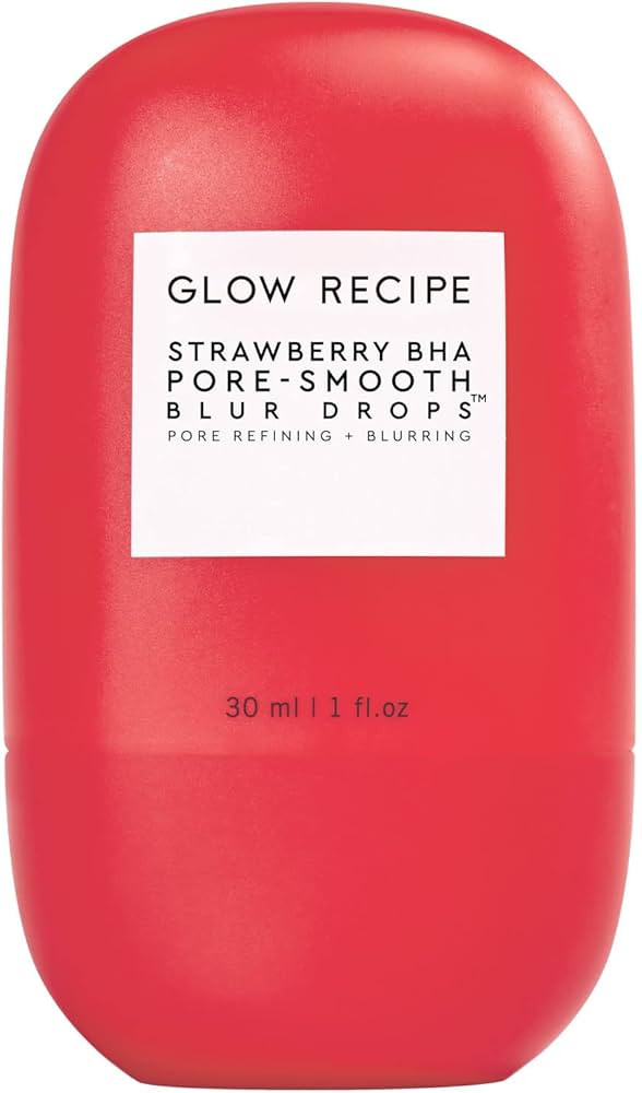 Glow Recipe Strawberry BHA Pore-Smooth Blur Drops - Silicone-Free, Oil-Free - BHA Primer Face Mak... | Amazon (US)