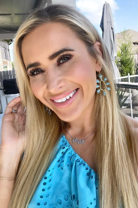 Rocked these gorgeous blue earrings today from Kendra Scott’s latest spring release. They are surprisingly lightweight and come in several color combinations. I also gave myself a spray tan, it’s amazing how much happier I am when I have a tan! 😎 

#LTKbeauty