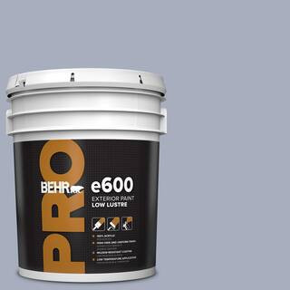 5 gal. #ICC-55 Hydrangea Blossom Low Luster Exterior Paint | The Home Depot
