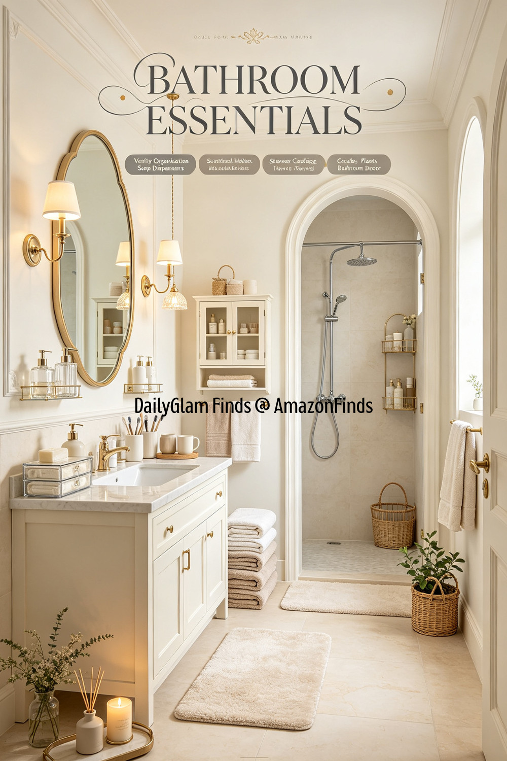 Elegant Clean Bathroom Decor & Storage Must-Haves

#BathroomEssentials
#NeutralBathroomDecor
#FrenchCountryBathroom 

 #LTKOver40 #LTKHome