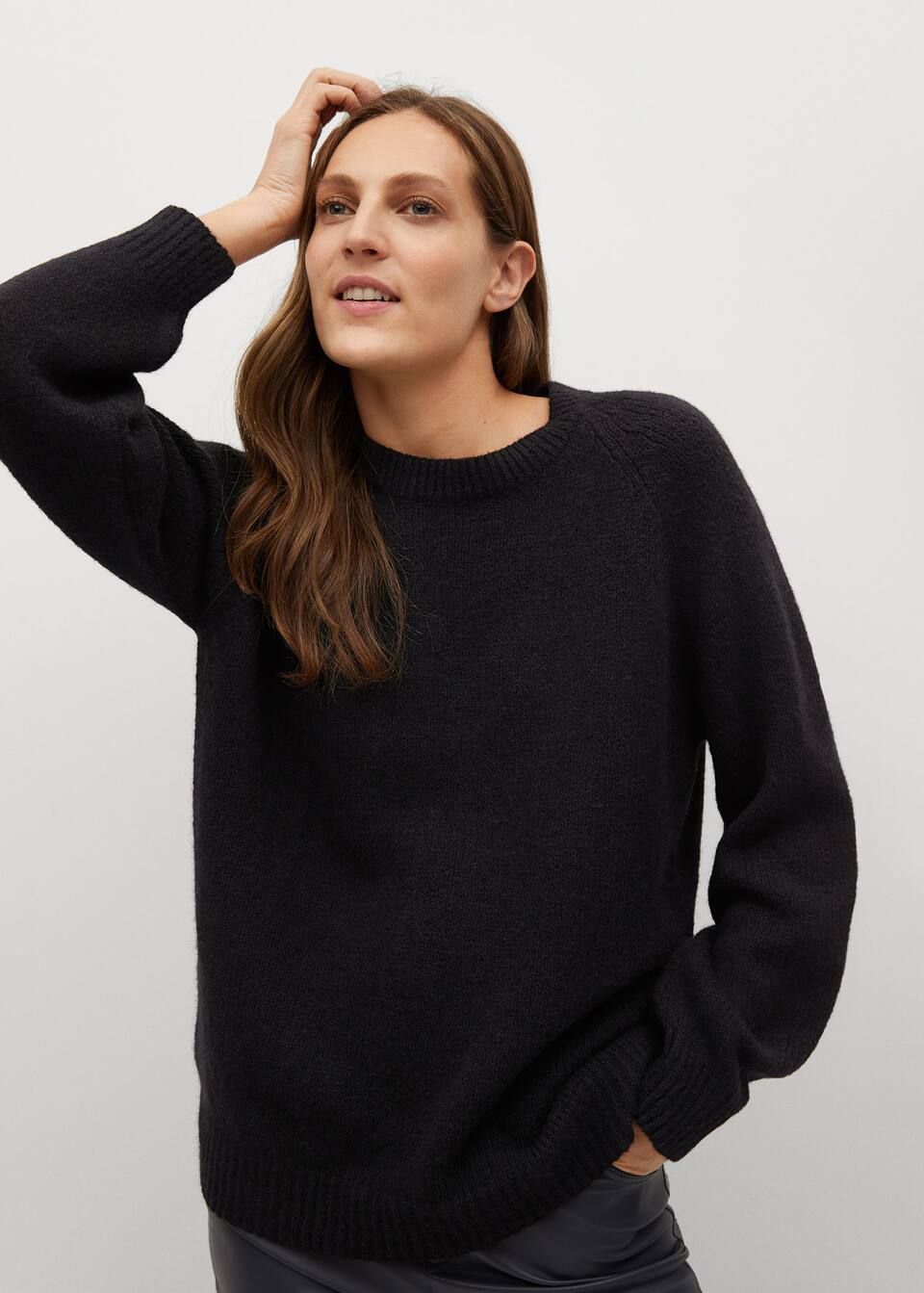 Oversize knit sweater | MANGO (US)