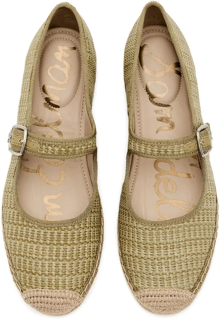 Sam Edelman Mackie Women's Flat Shoes Soft Silver : 7.5 M, Leather/Polyester | Zappos.com