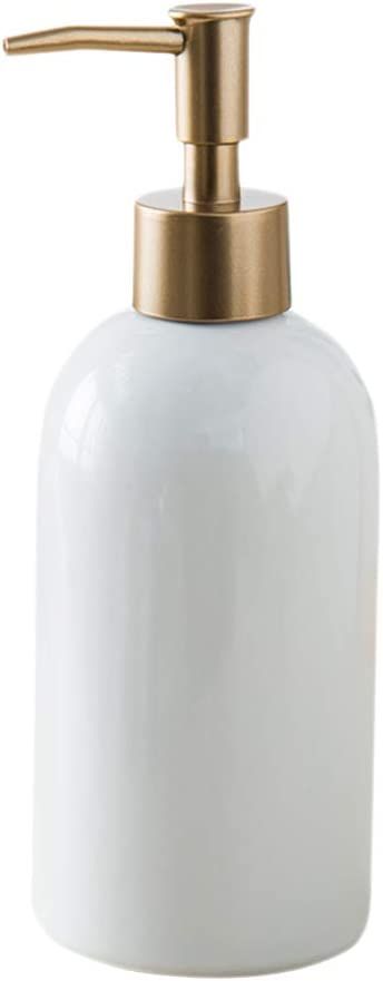 Fivtyily Simple Style Soap Dispenser Refillable Ceramic Lotion Bottle for Liquid Organic Soap Han... | Amazon (US)