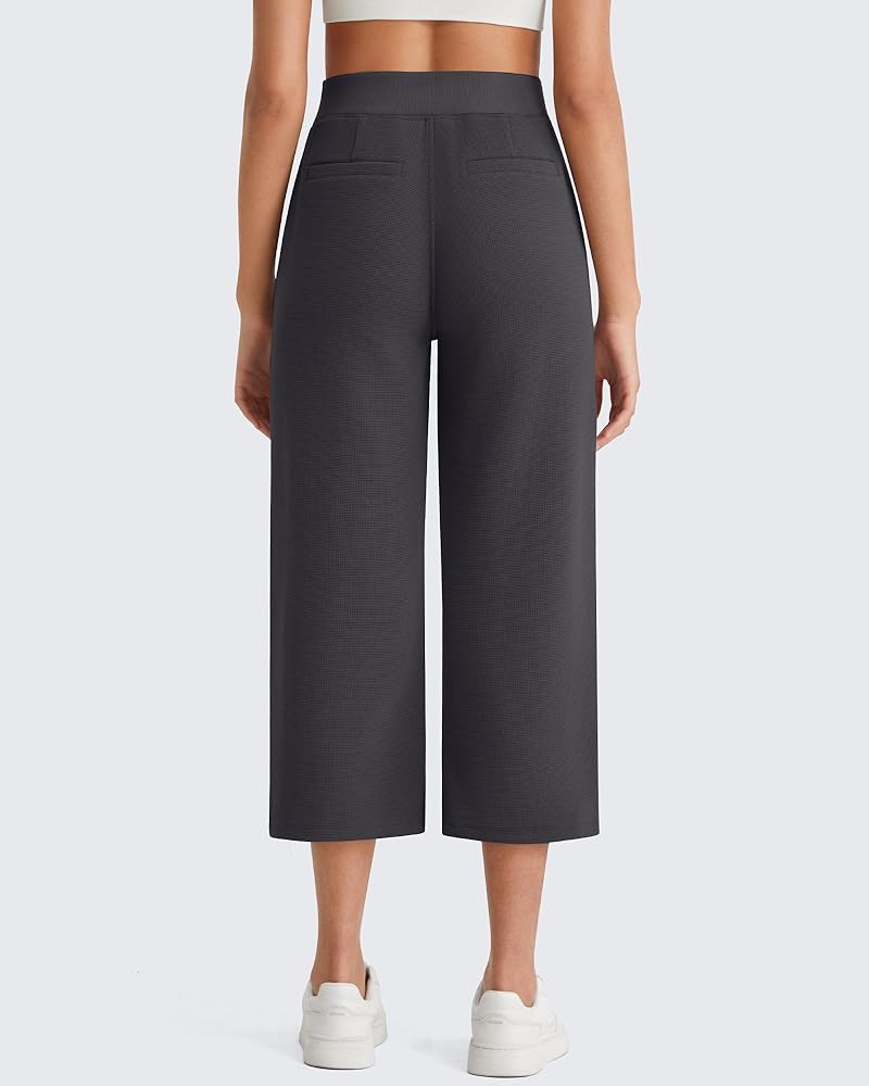 Amazon.com: G4Free Yoga Pants with Pockets for Women,Soft Ankle Length Casual Pants(Dark Gray,L,R... | Amazon (US)