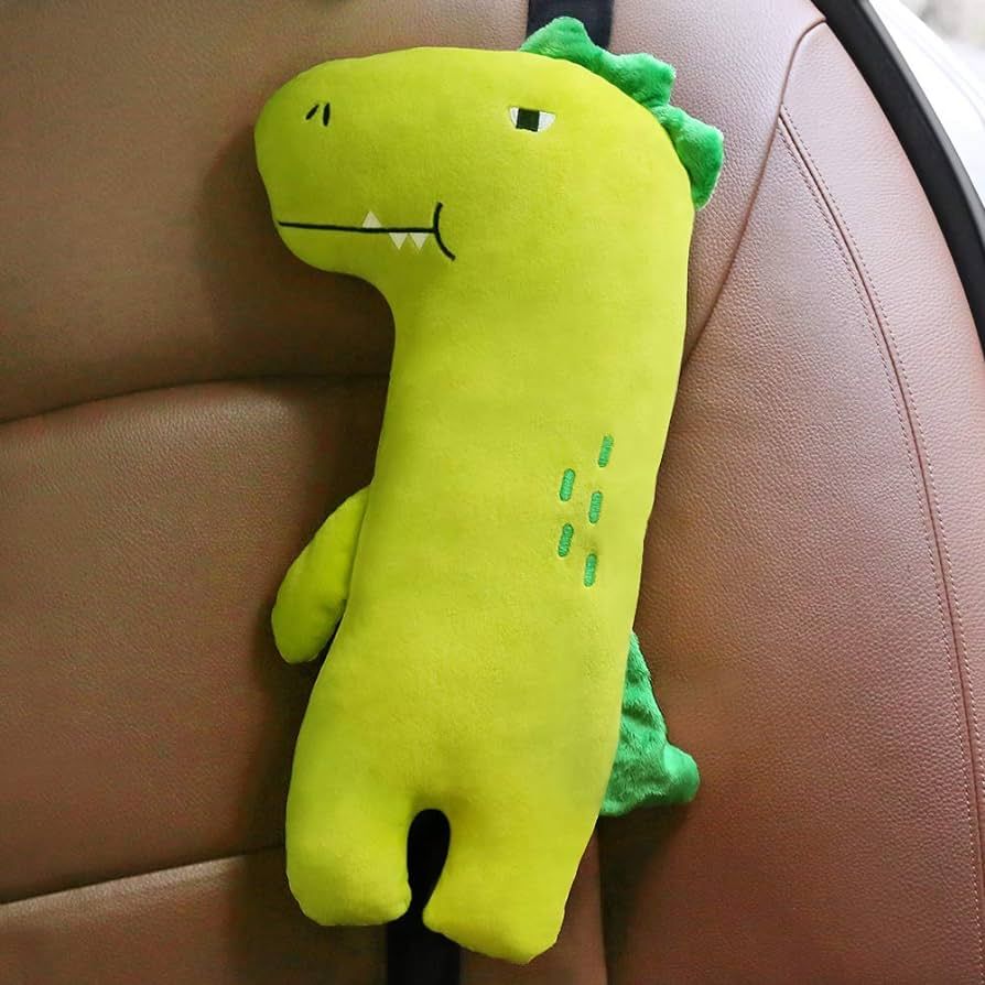 Seatbelt Pillow for Kids, Dinosaur Car Pillow for Kids, Toddler Seat Belt Cushion Seatbelt Cover,... | Amazon (US)