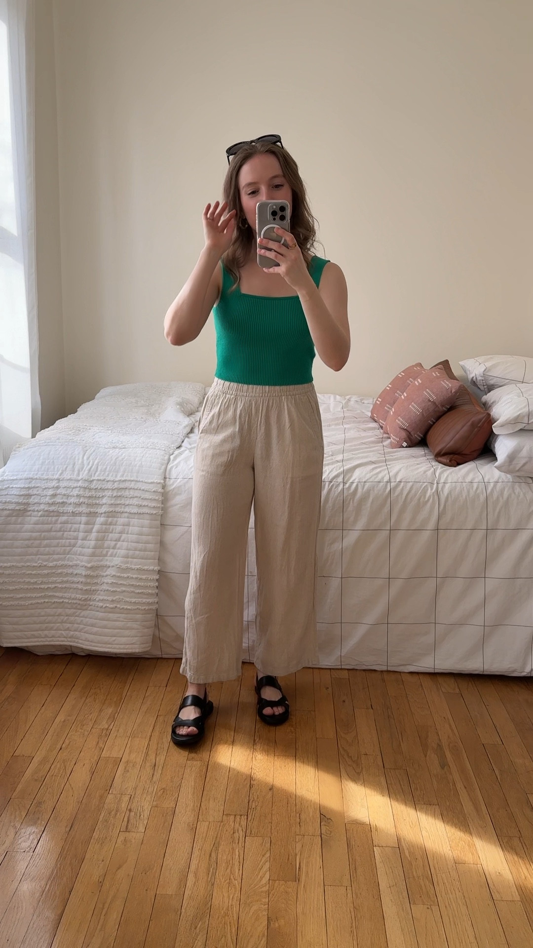 Petite friendly linen pants! Ive had this pair for 4 years and they’re still my favorite linen pants! Wearing xs petite for ankle fit. I’m 5ft 2
#linenpant #vacation

#LTKWatchNow #LTKPetite #LTKStyleTip