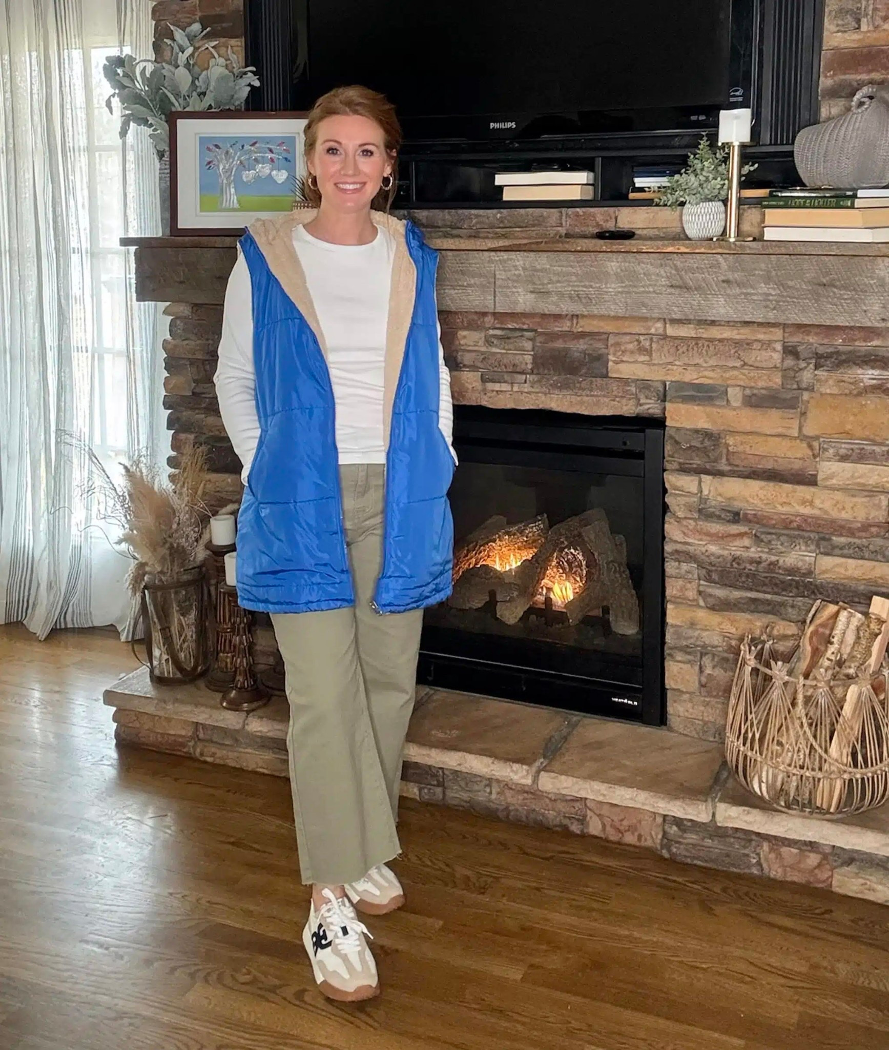This reversible vest is another great Amazon find! It comes in multiple colors and they’re all under $40. Stephanie is wearing a small in the vest, size 4 jean and a medium in the long sleeve top. 

#LTKWorkwear #LTKOver40 #LTKgrwm