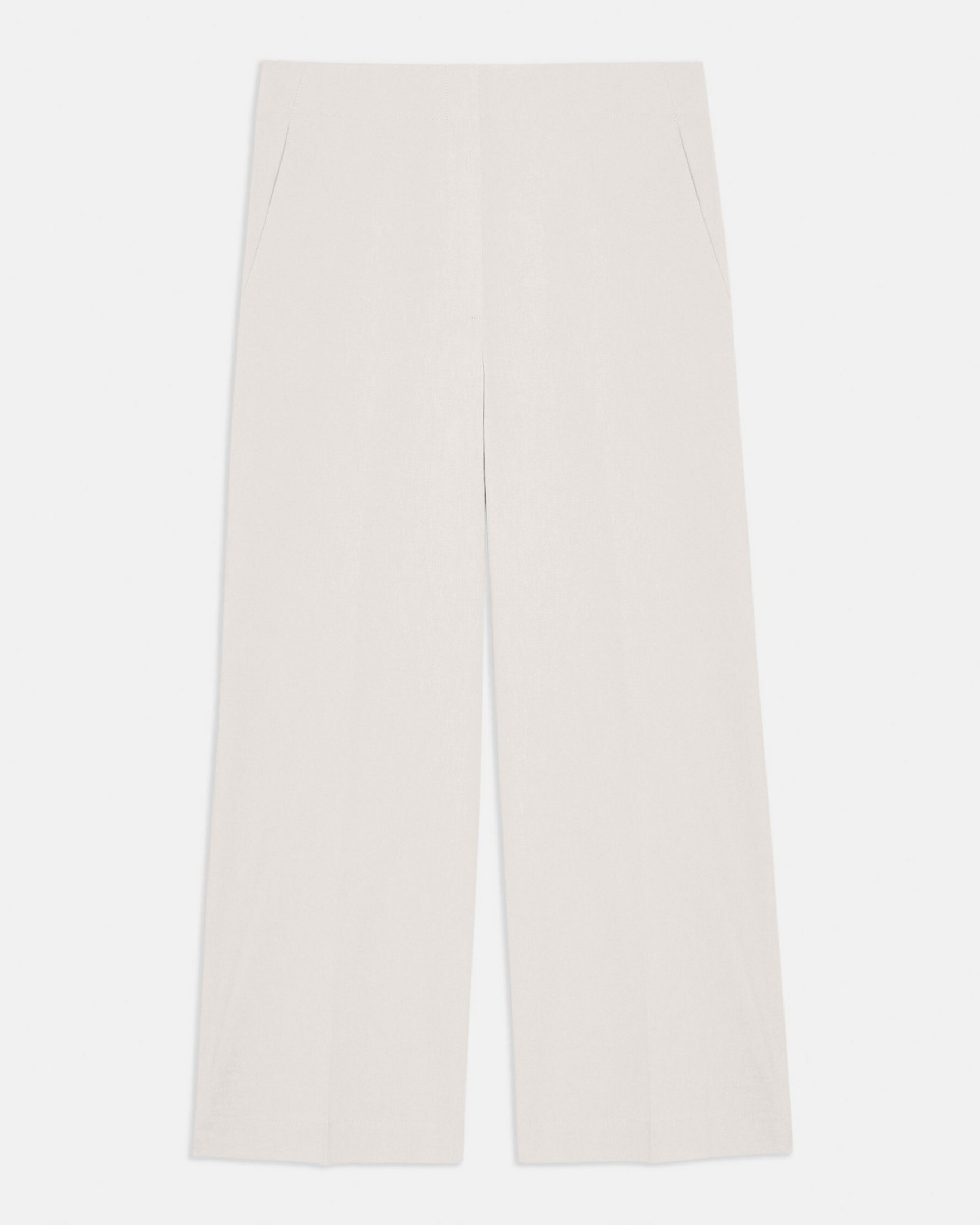 Wide Crop Pant in Good Linen | Theory