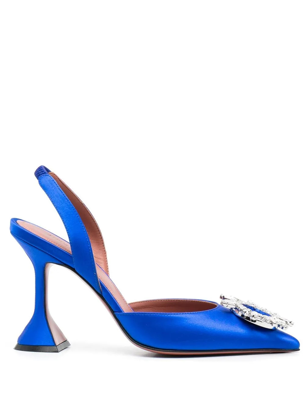 Amina Muaddi Begum 100mm Slingback Pumps - Farfetch | Farfetch Global