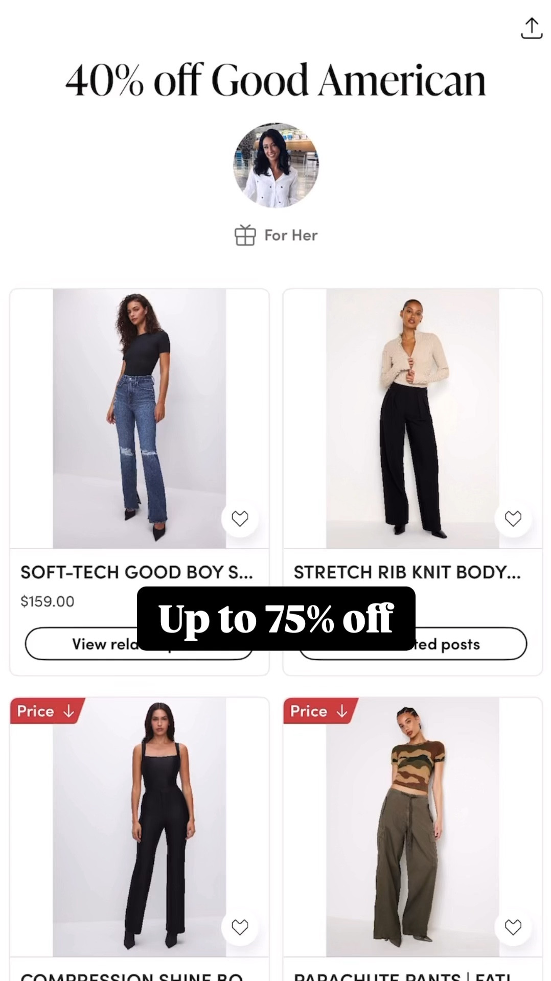 Up to 75% off GM! 

#LTKGiftGuide #LTKWatchNow #LTKSaleAlert