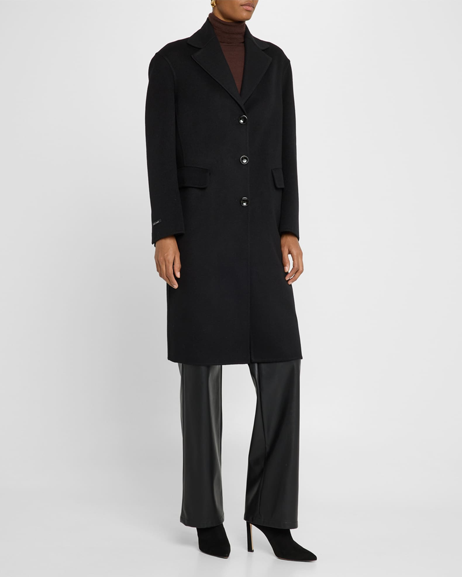 MANZONI24 Loro Piana Cashmere-Blend Coat | Neiman Marcus